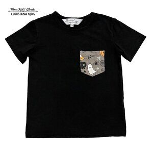 Midnight Magnolia 18/24m Black Halloween Pocket Tee Shirt